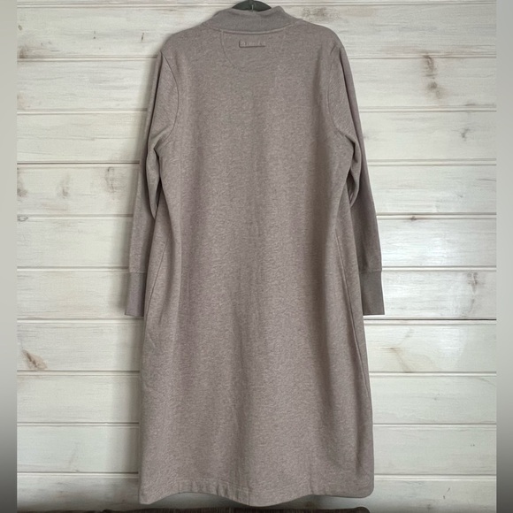 DULUTH Trading Co. Women's Souped-Up Fleece Zip Up Robe Beige Size XL Cozy Warm - Picture 5 of 15